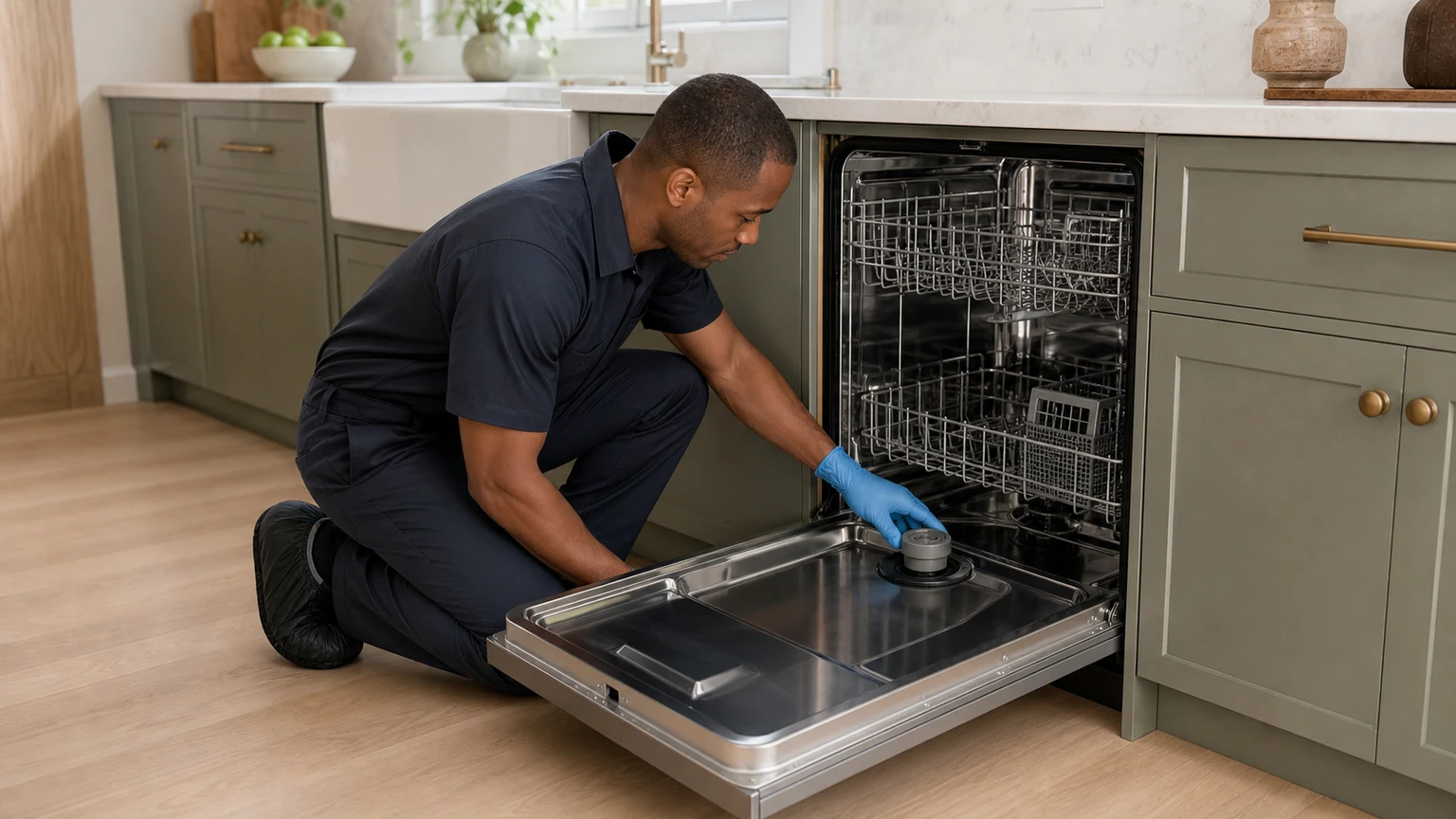 Panel-ready dishwasher diagnostic visit in New Hope